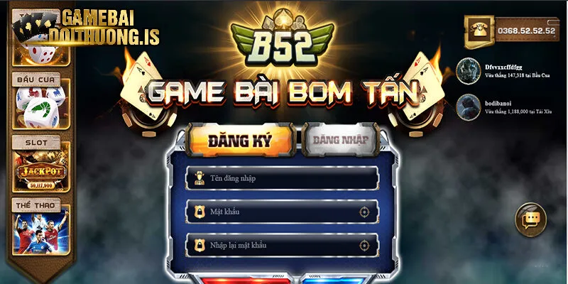 Nổ hũ đổi thưởng b52